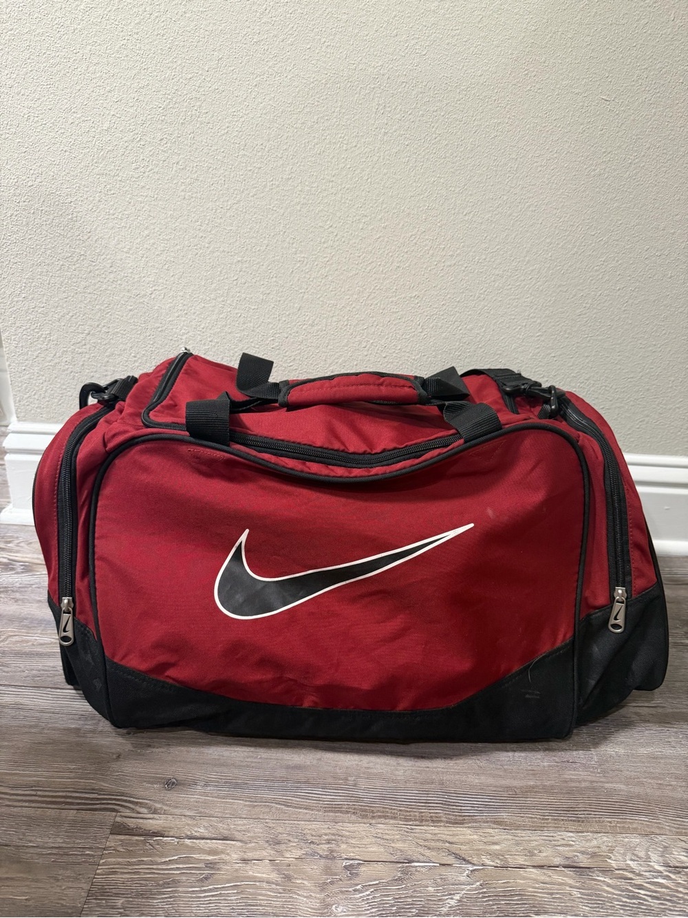 Nike Red and Black Weekend Duffle Bag